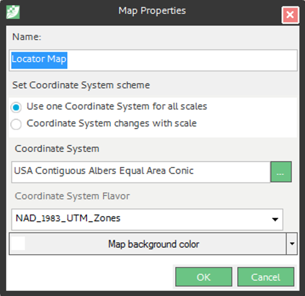 Set Map Properties | Silvics University