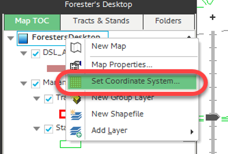 How To Set the Map Coordinate System | Silvics University